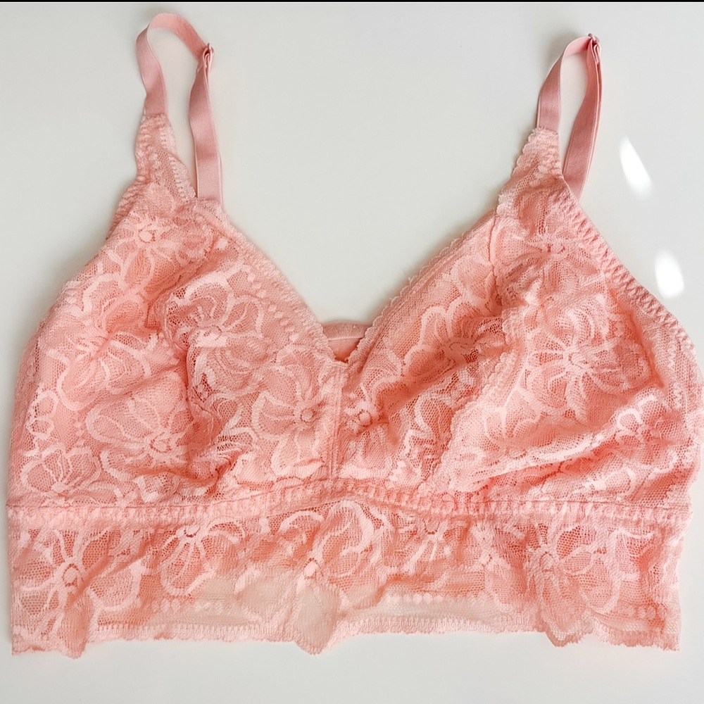 Victoria's Secret Peach Lace Bralette